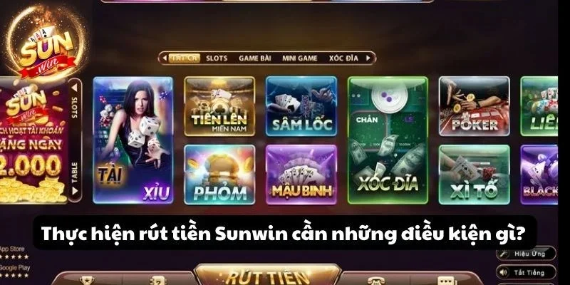 Tìm hiểu về các điều kiện mà hệ thống đưa ra để người chơi rút tiền Sunwin thành công Tìm hiểu về các điều kiện mà hệ thống đưa ra để người chơi rút tiền Sunwin thành công