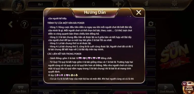 Hướng dẫn chơi Poker chi tiết qua từng vòng cược